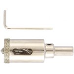 726223, Сверло алмазное по керамограниту, 22 х 67 мм, 3-гранный хвостовик