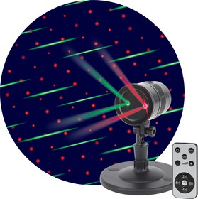 Фото 1/9 ENIOP-01 ЭРА Проектор Laser Метеоритный дождь мультирежим 2 цвета, 220V, IP44 Б0041642
