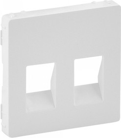 Фото 1/3 Valena Life - Лицевая панель для аудиорозетки с пружинными зажимами двойной, белая