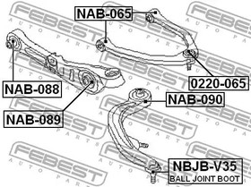 Фото 1/7 0220-065, 0220-065_опора шаровая передняя верхняя!\ Nissan 350Z 02