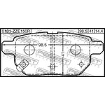 0101-ZZE150R, Колодки тормозные задние