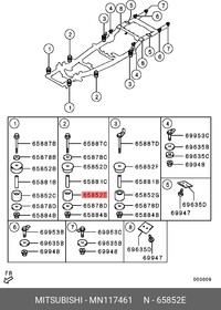 MN117461, Сайлентблок L200 07MY-