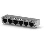 5406206-2, Modular Connectors / Ethernet Connectors MJ ASSY 6P 8POS 1X6 SHLD CAT5 NS