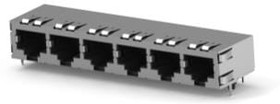 5406206-2, Modular Connectors / Ethernet Connectors MJ ASSY 6P 8POS 1X6 SHLD CAT5 NS