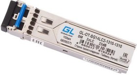 Фото 1/10 Модуль SFP 1Гбит/с два волокна SM 2хLC 1310нм 14 дБ (до 20км) (GL-10GT) GIGALINK GL-OT-SG14LC2-1310-1310