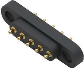Фото 1/2 858-22-005-10-001101, SPRING LOADED CONNECTOR, 5POS, 4MM, TH