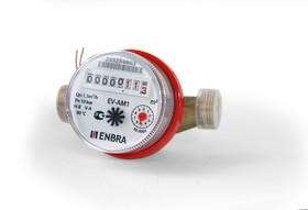 Счётчик учёта горячей воды ENBRA EV-AM1 L110 D15 B, без сгонов