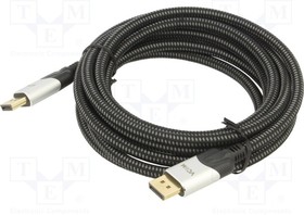 CG635-3, Cable; DisplayPort 1.4,HDCP 2.2; DisplayPort plug,both sides
