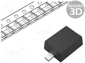 Фото 1/2 UDZVTE-1715B, Диод: стабилитрон; 200мВт; 15В; SMD; SOD323F,SC90A; одиночный диод