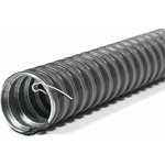 CORRUGATED Metal sleeve in PVC insulation MRPIng 25 (50 m/pack) black with broach