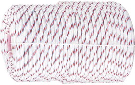 93967, Фал плетёный полипропиленовый с серд,, 10 мм, L 100 м, 24-прядный, Россия