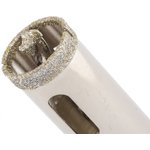 726143, Сверло алмазное по керамограниту, 14 х 67 мм, 3-гранный хвостовик
