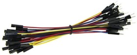 1 Pin Female-Male Jumper Wire 125mm (50pcs pack), Набор проводов соединительных (M-F) 50 штук