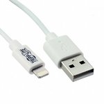 M100-003-WH, USB Cables / IEEE 1394 Cables 3' USB SYNC/CHRG CBL iPHONE iPAD iPOD-WHT