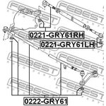 0221-GRY61RH, Наконечник рулевой правый