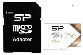 SP256GBSTXBU1V21SP, Флеш карта microSD 256GB Silicon Power Elite microSDHC Class 10 UHS-I (SD адаптер) Colorful