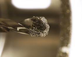Фото 1/4 1055-10-3870 Коронка алмазная по керамограниту 38 х 70 мм,3гр. хв., с центрир. cверл. Sturm!