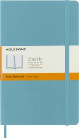 Фото 1/5 Блокнот Moleskine Classic Soft, 192стр, в линейку, мягкая обложка, голубой [qp616b35]