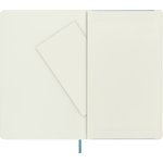 Блокнот Moleskine Classic Soft, 192стр, в линейку, мягкая обложка, голубой [qp616b35]