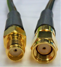 Фото 1/3 CA197/240-VJ, Female SMA to Male RP-SMA Coaxial Cable, 5m, LMR-240 Coaxial, Terminated