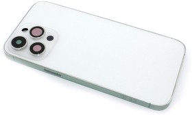 Фото 1/2 Задняя крышка (корпус) в сборе с рамкой для Apple iPhone 14 Pro Max белая