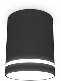Фото 1/7 Ambrella Накладной точечный светильник с акрилом TN3204 SBK черный песок GU5.3 D78*97