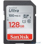 SDSDUNR-128G-GN3IN, Флеш карта SD 128GB SanDisk SDXC Class 10 UHS-I U1 Ultra 100MB/s