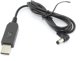 Кабель для зарядки USB-5.5*2.1*11 mm, 1m черный
