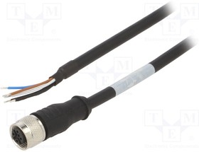 BU-1682935, Соединительный кабель; M12; PIN: 5; прямой; 1,5м; вилка; 60ВAC; 4А