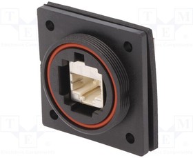 PX0870/E, Переходник: соединитель; PIN: 8; с заземлением; позолота; IP68