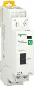 Фото 1/2 Schneider Electric RESI9 Модульный контактор 1P+N 20А 2НО 230/250В АС 50Гц