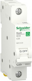 Schneider Electric RESI9 Автоматический выключатель (АВ) С 25А 1P 6000A