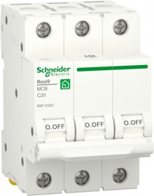 Schneider Electric RESI9 Автоматический выключатель (АВ) С 20А 3P 6000A