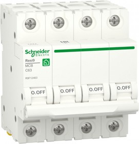 Schneider Electric RESI9 Автоматический выключатель (АВ) С 63А 4P 6000A