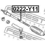 0222-y11, ТЯГА РУЛЕВАЯ (NISSAN AD VAN/WINGROAD Y11 1999-2004) FEBEST