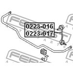 0223-016, 0223016_тяга стабилизатора заднего правая!\ Nissan Murano Z50 02