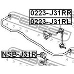 0223-J31RR, 0223J31RR_тяга стабилизатора заднего правая!\ Nissan Teana 06