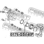 0176-GSV40F, Поршень суппорта тормозного переднего