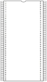 W9864G2JH-6, DRAM 64Mb, SDR SDRAM, x32, 166MHz, 65nm