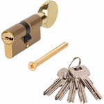 Цилиндр латунный цмв 60-5к перфо. ключ/вертушка pв (золото) 028108