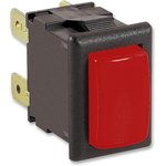 H8351ABAAD, Pushbutton Switches H8351AB BLACK 1 RED