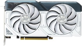 Видеокарта ASUS NVIDIA GeForce RTX 4060 DUAL-RTX4060-O8G-WHITE 8ГБ Dual, GDDR6, OC, Ret | купить в розницу и оптом