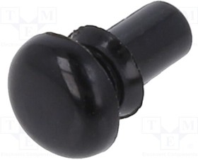 3440, Screws & Fasteners .130 Snap Rivet Nylon 6/6 Black