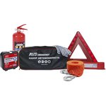 A40869S, Набор автомобилиста (огнетушитель ОП-2,аптечка,знак,трос 5т,перчатки) ...