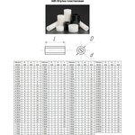 ABS Plastic sleeve D=6mm, d=3mm, L= 3mm