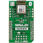 MIKROE-2471, BLE 3 Click Bluetooth Smart (BLE) mikroBus Click Board for NINA-B1