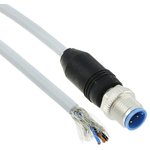 2273042-2, Sensor Cables / Actuator Cables M12 x 1.0 straight plug pigt shld A