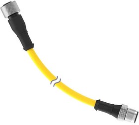 DEE2R-850D, Sensor Cables / Actuator Cables Cordset A-Code M12 to A-Code M12 Double Ended; 8-Pin Straight Female; 8-Pin Straight Male Connec