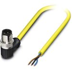 1424922, Sensor/Actuator cable, 3-position, PVC, Plug angled M12 SPEEDCON ...