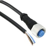 1-2273029-3, Sensor Cables / Actuator Cables 4pos PVC 5.0mM12 strt sckt pigA